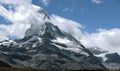 The Matterhorn seen from Valais, showing banner-cloud formation