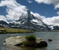 The Matterhorn seen from Valais, showing banner-cloud formation