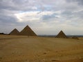 The iconic Pyramids at Giza just outside Cairo