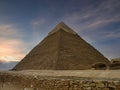 The iconic Pyramids at Giza just outside Cairo