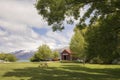 Iconic Boat house in Glenorchy, New Zealand Royalty Free Stock Photo