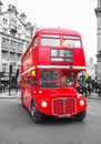 Iconic red double decker bus in London Royalty Free Stock Photo