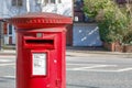 Iconic red English post box Royalty Free Stock Photo