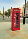 Red phone box, Waterloo Place, London Royalty Free Stock Photo