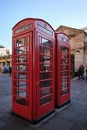 The iconic red telephone box in Covent Garden, London, England, United Kingdom Royalty Free Stock Photo