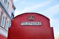 Iconic red telephone box Royalty Free Stock Photo