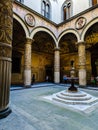 Iconic rich decorated courtyard of Palazzo Vecchio in Florence