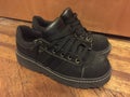 90s baby chunky black sketchers fat laces iconic