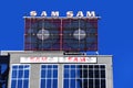 The iconic Sam the Record Man sign in Toronto, Canada Royalty Free Stock Photo