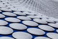 Waves of discs surround the Selfridges Building