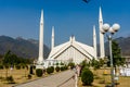 Iconic Shah Faisal Mosque Islamabad Pakistan Royalty Free Stock Photo