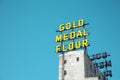 Iconic sign Gold medal flour in Minneapolis Royalty Free Stock Photo