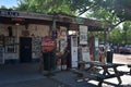 Iconic Signage and Memorabilia Outside of Hackberry General Store