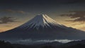 The iconic silhouette of Mountain Fuji.