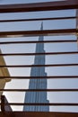 The iconic skyscraper Burj Khalifa from a different angle view Royalty Free Stock Photo