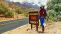 Iconic Smokey the Bear alerts adventurers to wildfire danger Royalty Free Stock Photo