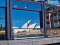 Sydney Opera House Reflected in Plate Glass Window, Australia