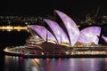 Iconic Sydney Opera House during Vivid festival Royalty Free Stock Photo