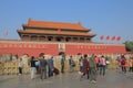 Iconic Tiananmen gate Beijing China