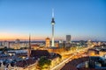 The iconic TV Tower and downtown Berlin