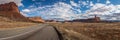 Iconic Utah Buttes and Mesas Panorama Royalty Free Stock Photo