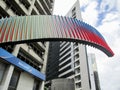 Iconic Venezuelan bank, Banco Mercantil, on Los Palos Grandes, Chacao, Caracas, Venezuela