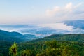 The iconic view of the camping point on top of the mountain at Phu Taopong, the unseen destination of Dansai district, Loei