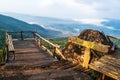 The iconic view of the camping point on top of the mountain at Phu Taopong, the unseen destination of Dansai district, Loei