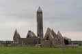 Iconic view of Kilmacduagh Abbey Royalty Free Stock Photo