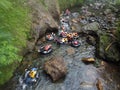 The iconic view of River Tubing Royalty Free Stock Photo