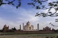 Iconic view of Taj Mahal one of the World Wonders, Agra, India Royalty Free Stock Photo