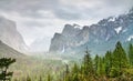 Iconic view of Yosemite Valley in California