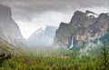 Iconic view of Yosemite Valley in California