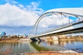 Iconic Walterdale Bridge in Edmonton, the Capital City of Alberta, Canada Royalty Free Stock Photo