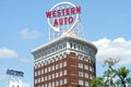 Iconic Western Auto sign in Downtown Kansas City Royalty Free Stock Photo