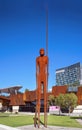 Iconic Wirin sculpture in Perth CBD. The nine metre high sculpture made from ductile iron embodies the spirit and culture of the