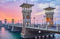 Beautiful evening in Alexandria, Egypt Royalty Free Stock Photo