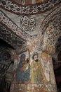Iconographic scenes in Abuna Yemata church in Ethiopia Royalty Free Stock Photo