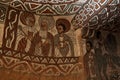 Iconographic scenes in Abuna Yemata church in Ethiopia Royalty Free Stock Photo