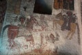 Iconographic scenes in Petros we Paulos church in Tigray regio Royalty Free Stock Photo