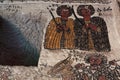 Iconographic scenes in Petros we Paulos church in Tigray regio Royalty Free Stock Photo