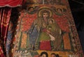 Iconographic scenes in Selassie Chelokot church in Ethiopia