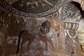 Iconographic scenes in Abuna Yemata church in Ethiopia Royalty Free Stock Photo