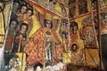 Iconographic scenes in Maryam Papasetti church in Ethiopia Royalty Free Stock Photo