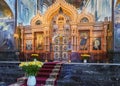 Iconostas in the Church of Saviour on Spilled Blood, St. Peters Royalty Free Stock Photo