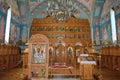 Iconostasis and icons of orthodox monastery Royalty Free Stock Photo