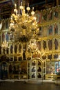 Iconostasis in the interior of Cathedral of the Nativity of the Virgin Mary. Suzdal, Russia