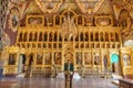 The iconostasis in the interior of the church of St. Sergius, Trinity-Sergius Lavra, Sergiev Posad