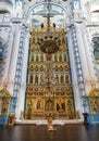 Iconostasis in the resurrection Cathedral of the resurrection new Jerusalem monastery. Istra city, Moscow region