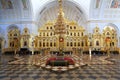 Iconostasis in russian orthodox church Royalty Free Stock Photo
